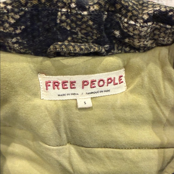 Free People Black and Gold Patterned Jacket - Picture 2 of 8